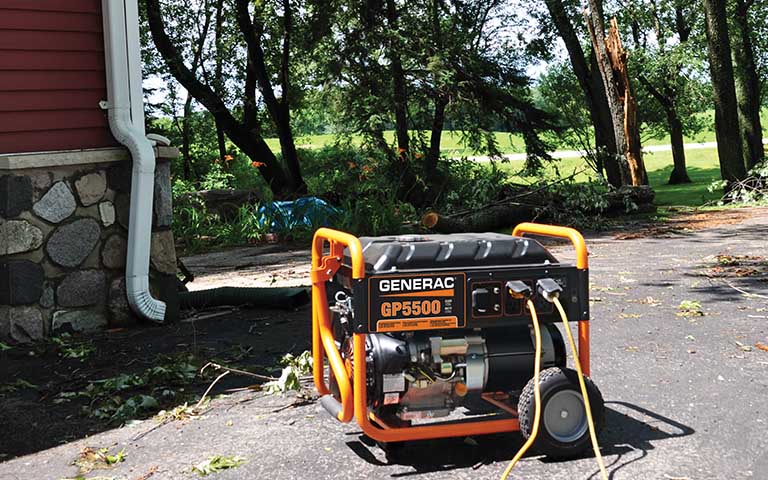 Generac GP 5500 generator outside Generac GP 5500 generator outside
