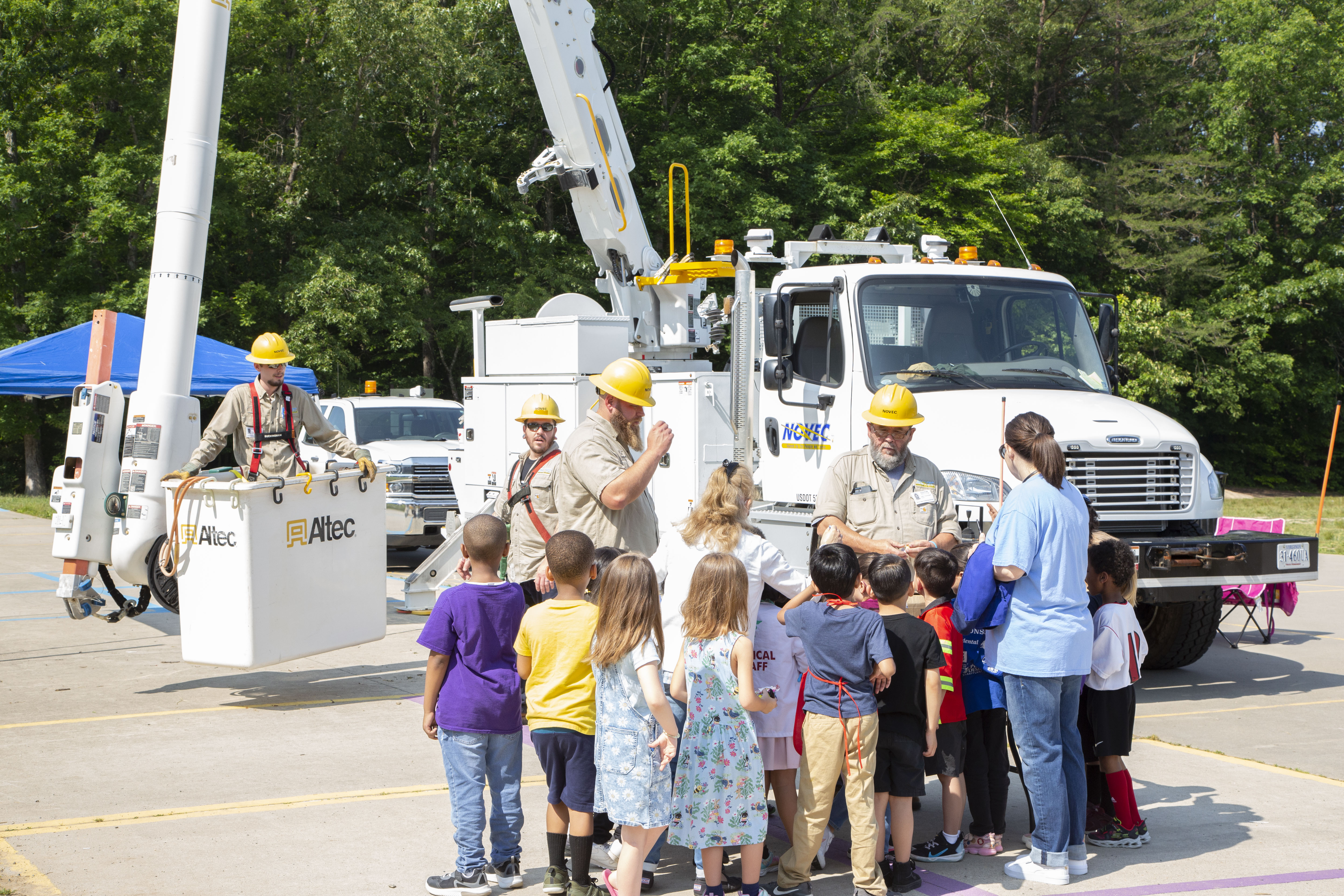 NOVEC Workers Presenting at Career Day